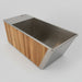 MedEq wood and stainless steel plunge pool with integrated chiller/heater, stainless steel tub interior