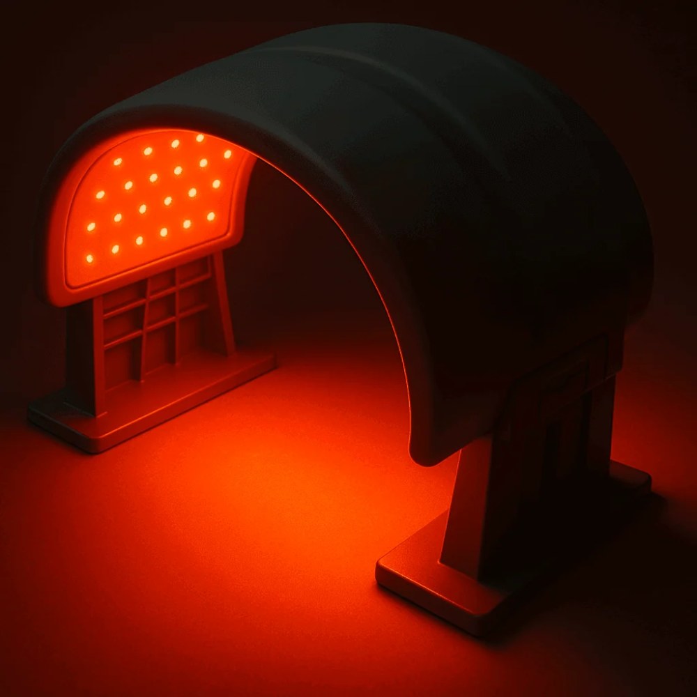 ZAQ IRZA LED light therapy panel in use