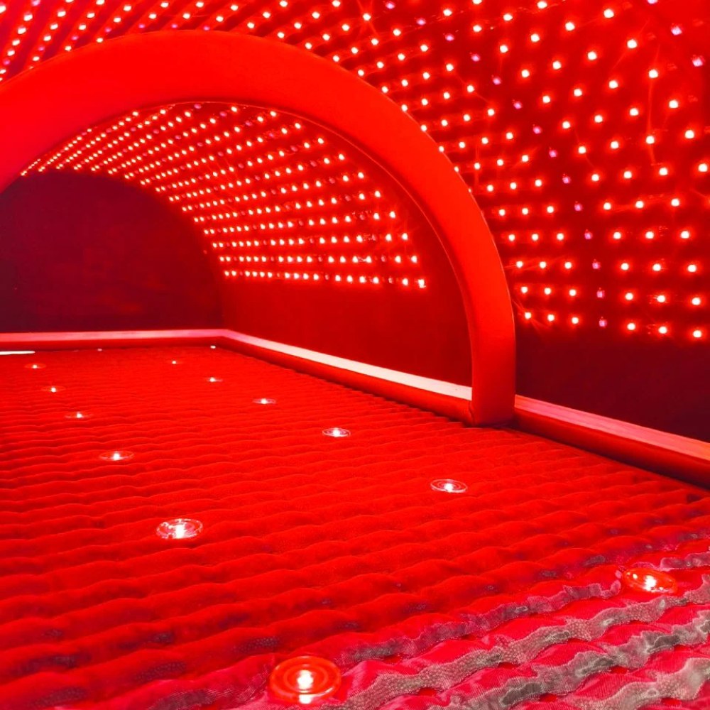 ZAQ ZUNA far infrared PEMF sauna dome side view